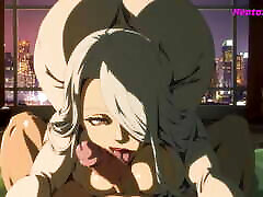 Blonde Mommy Perfect Blowjob & Cowgirl - Hentai Animation