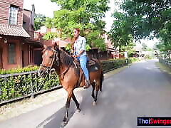 Riding a horse and fucked in a saloon with perfect ass lesbianas virgen follada colombiana GF