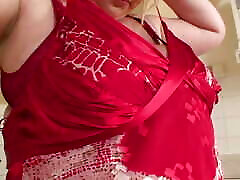 BBW Blonde Plays Her Huge Bimbos