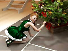 Teasing Ashley While Decorating , Mom Enters The Room - Christmas Party