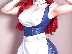anime girl in sexy dance
