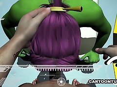 3D sikli kadin Tiene las Tetas y el Coño Follada