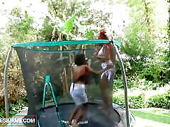 Big tits and big booty black lesbians lick pussy and fuck with sex toys! Big tits and big booty black lesbians lick pussy and fuck with sex toys!