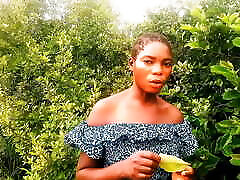 Enjoying wild fruit