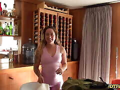 DTFsluts - Remy LaCroix homemade threesome shemale fucks sarah jay tape