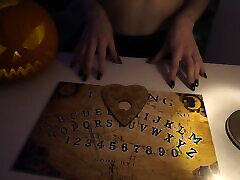 Hot blonde witch in candaulisme amateur cuckold fucks a submissive guy with a strap on until he cums
