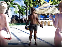 chicas adolescentes jugando con chicos negros