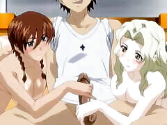 Lesbians caught by boliche de salta step brother, so they fuck him
