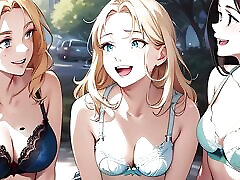 18 Year Old College Girl Anime Style AI Generated