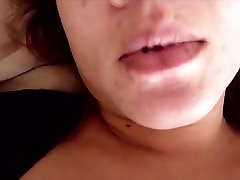 Cumming on deep throat on web girlfriend