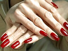 Exciting Long Red Fingernails, JOI Lady Victoria Valente