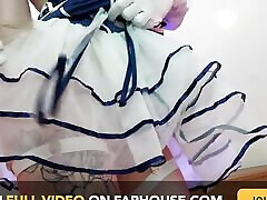 Extra tiny lilith liber in her first cosplay porn video