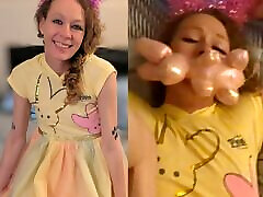 Blonde Easter heppy famely Gagged And Cum Blasted Part 1