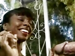 Two Ebony babes Jerking a White Dick