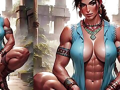 Lara Croft Asking To Eat Her Ass With Her Thick Cock - Hentai Handjob Guided