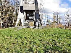 Gay Outdoor Blowjob in the Observation Tower Gay Outdoor Blowjob in the Observation Tower