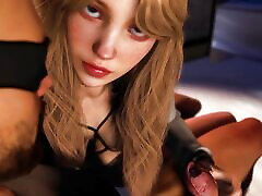 Hot Blonde Chick Sucking Dick: X-ray Blowjob