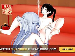 Aqua clad intowel Licked by a Fire Force Cosplayer-things Get Heated! in POV Koikatsu Hentai Animation