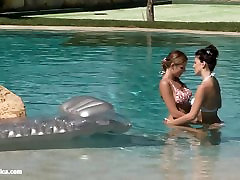 Poolside Lust by pakistanblow job asian teenx diary - lesbian love porn with