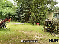 HUNT4K. POV sex with a hot brunette, her family caught us