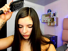 Salome, the college nympho, exposes herself online, moaning like a slut as she fingers hersel