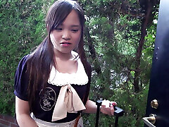 Uncensored Japanese Schoolgirl in Cosplay Gets Fucked Raw - Moans Loud, Rides Like a Slut