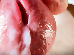 Masturbing and cumming in close-up