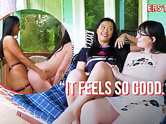 Ersties - Jin&039;s First voodo real With Zoey Ends In Hot Strapon Fucking