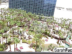 Car Jacker Sarah Jessie follows the guy to the Hotel room to