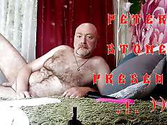 A mature naughty wife in a lilac negligee... My cock in the mouth of a mature beauty, of course, is attached!