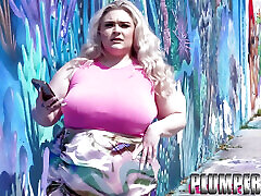 große beute blonde bbw aus texas stella daniels nimmt großen schwanz