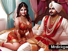 le mari dit à son meilleur ami davoir des relations sexuelles avec sa femme desi nouvellement mariée, des relations sexuelles à trois avec son mari et son ami