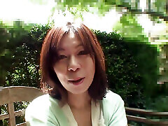 Haruko Ogura a Japanese MILF with hairy pussy gets fucked in