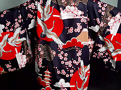 How cute do I look sucking cock in my new kimono from Anime Dakimakura Pillow?