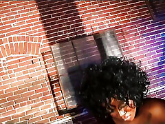 Justice Takes Massive Black virginia ass in Her Ass During BDSM Cage Threesome