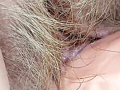 Cum Play with Auntys Hairy Pussy
