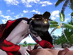 Megabyte Goddess with Bigtits - 3D Animation