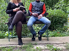 Curvy Mother-in-law Satisfies Son-in-law Outdoors