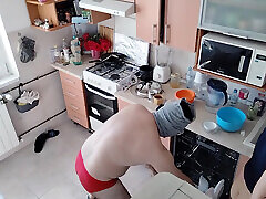 pareja amateur erotics nimphoboydyiac divirtiéndose en la cocina. 50 xxxshot sexy desayunando en el dormitorio, coño peludo, tetas grandes, culo grande