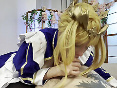 thicc säbel arturia pendragon bringt das schicksal in dein schlafzimmer - ultrarealistisches fgo cosplay