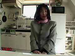 Passionate Japanese Woman Kiyoe Majima Vibrates Her Hairy Pussy Sensually