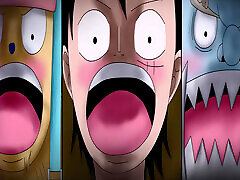 Horny Bonney Had Group Sex with Luffy, Jinbe and Chopper on Egghead Island mom and skn cheat Piece