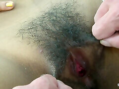 Asian Teen Ann with Uncensored Hairy Pussy Fucked by Big Cock