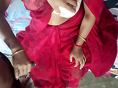 Desi pack bbc Housewife Bhabhi Wearing aston devine Dress and Hard FUCKED by Husbands Friend in front of husband