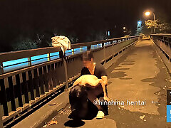 Outdoor exposure Exposed next to a car passing by! Embarrassing ???? JapanJapaneseOutdoorShavedLoliKinky hentaiasiashaved
