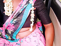 Bhabi deceives her husband while spending private time on long drives with her brother-in-law.. Car sex Telugu dirty talks.