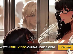 milfs laiteux allaitent les uns les autres dans le bus dans de nouveaux toons épicés hentai