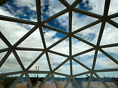 Fuck my Busty Chinese MILF under the bubble dome in Joshua Tree