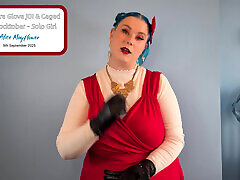vampirhandschuh joi & eingesperrt für locktober - solo girl