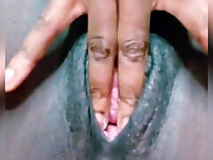 Big black pussy - solo female fingering
